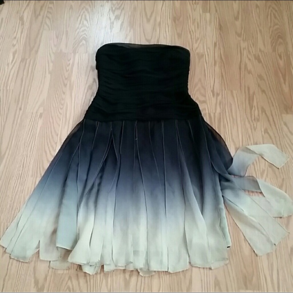 BCBG ombré navy fringe dress. Size 2